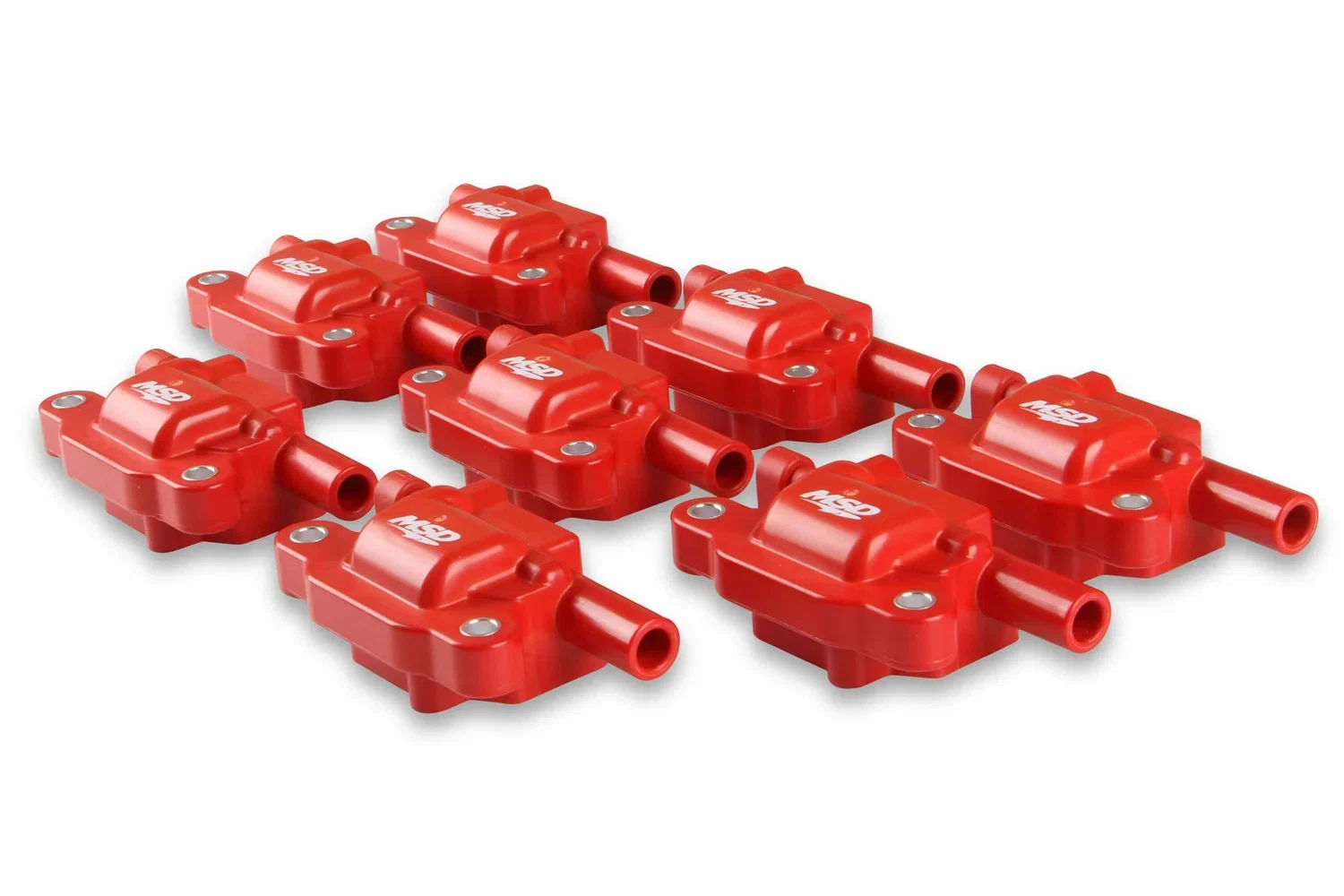 82658 MSD Ignition Coil Blaster LS 2005-2013 GM LS2_LS3_LS4_LS7_LS9 Red 8-pack